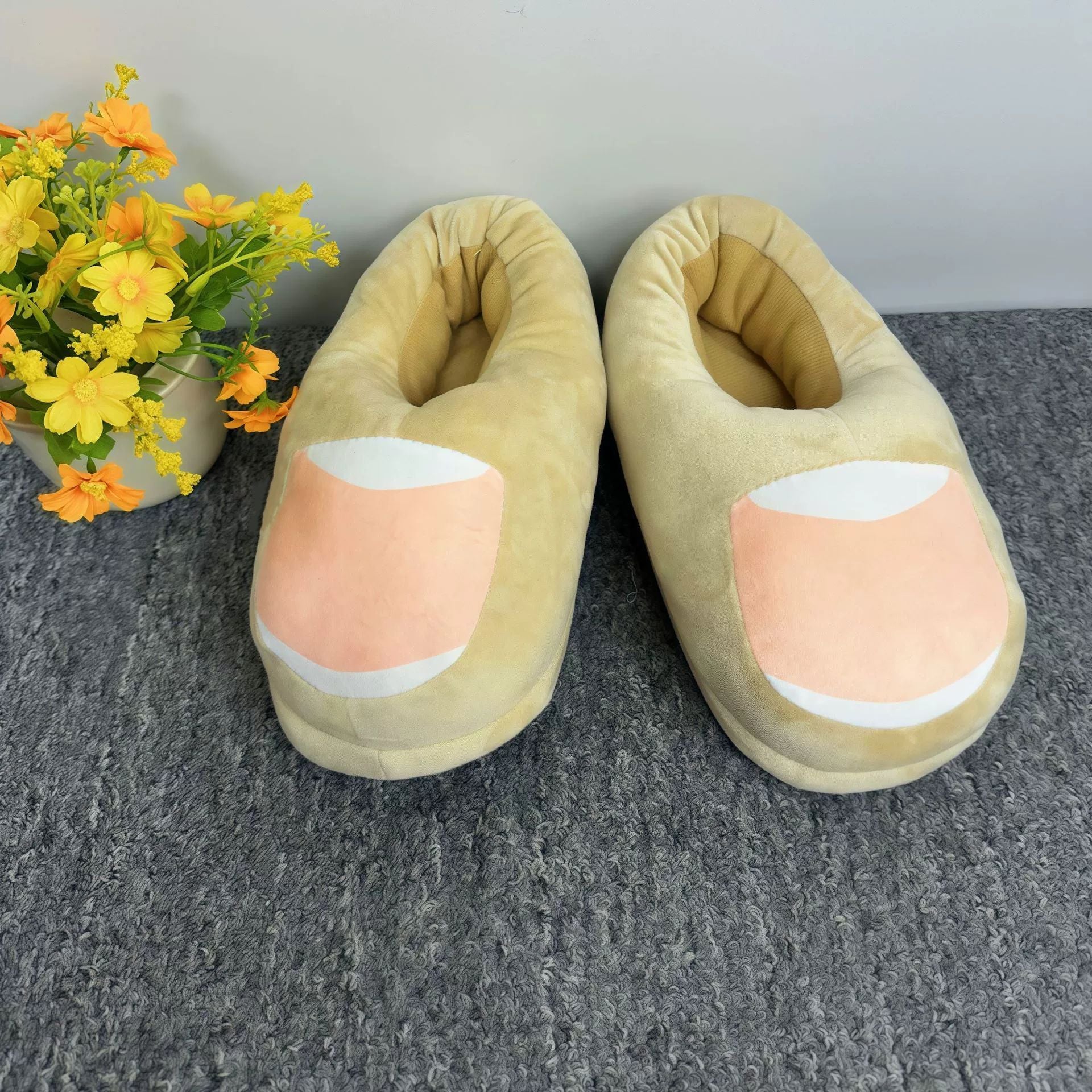 Bizarre Big Toe Slippers for Men and Women, Funny Cotton Slippers, Home Prank Gifts Prank Gifts Bizarre Decorations