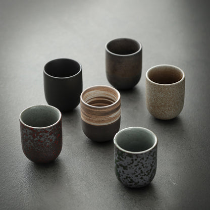 Japanese Stoneware Tea Mug New Vintage Ceramics Kung Fu Sake Coffee Cups Drinkware 3