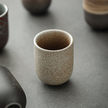 Japanese Stoneware Tea Mug New Vintage Ceramics Kung Fu Sake Coffee Cups Drinkware 4