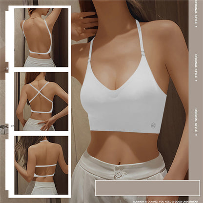 Sexy Lingerie With Transparent Strap Push Up Strapless Underwear Women Invisible Bra Deep U Plunge  3