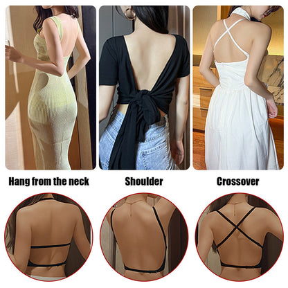 Sexy Lingerie With Transparent Strap Push Up Strapless Underwear Women Invisible Bra Deep U Plunge  7