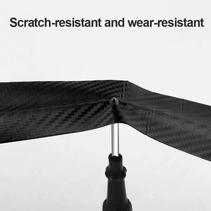 Carbon Fiber Sticker Paste, Anti Scratch Waterproof Film, Matte Black Nano Sticker for Car Threshold Protection