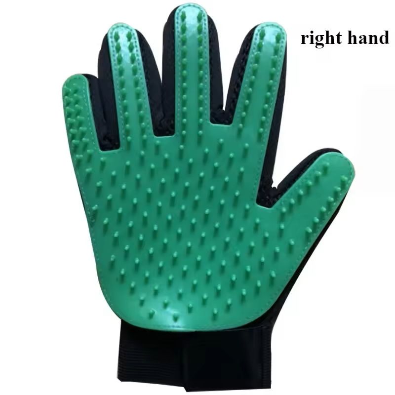 Pet Grooming Gloves  Hair Removal  Bathing Massage Gloves For Dogs And Cats 2