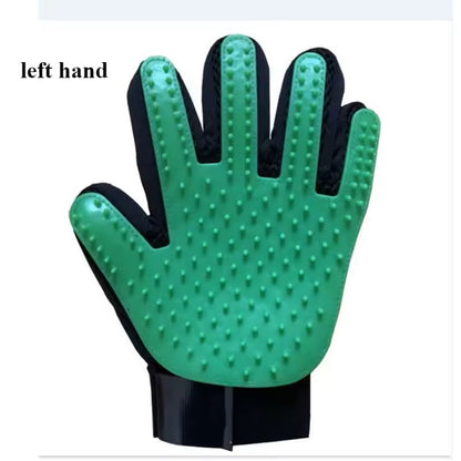 Pet Grooming Gloves  Hair Removal  Bathing Massage Gloves For Dogs And Cats 5
