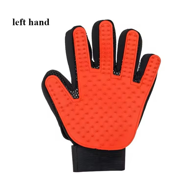 Pet Grooming Gloves  Hair Removal  Bathing Massage Gloves For Dogs And Cats 11
