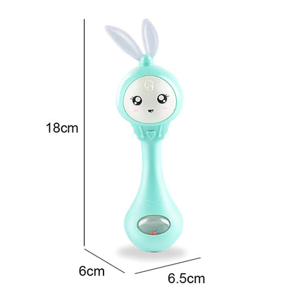 Newborn Musical Flashing Hand Bells Baby Rattles Teether Toy Infant Educational Gift 6