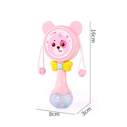 Newborn Musical Flashing Hand Bells Baby Rattles Teether Toy Infant Educational Gift 5