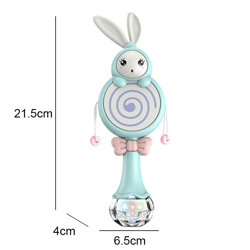Newborn Musical Flashing Hand Bells Baby Rattles Teether Toy Infant Educational Gift 8