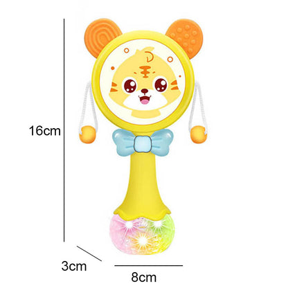 Newborn Musical Flashing Hand Bells Baby Rattles Teether Toy Infant Educational Gift 10