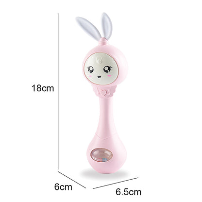 Newborn Musical Flashing Hand Bells Baby Rattles Teether Toy Infant Educational Gift 15
