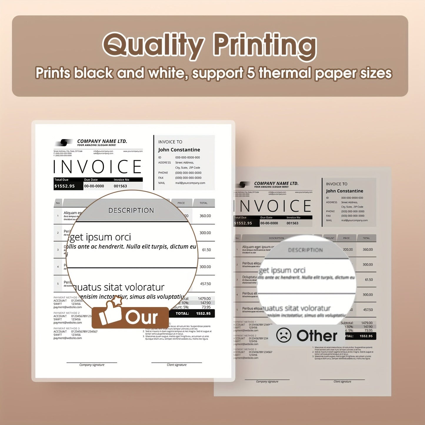 Thermal Printer Paper Roll For Sketches Invoices Printing Thermal Paper 6
