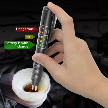 Universal Brake Fluid Tester, Accurate Oil Quality Diagnostic Tools, LED Indicator Liquid Testing Pen