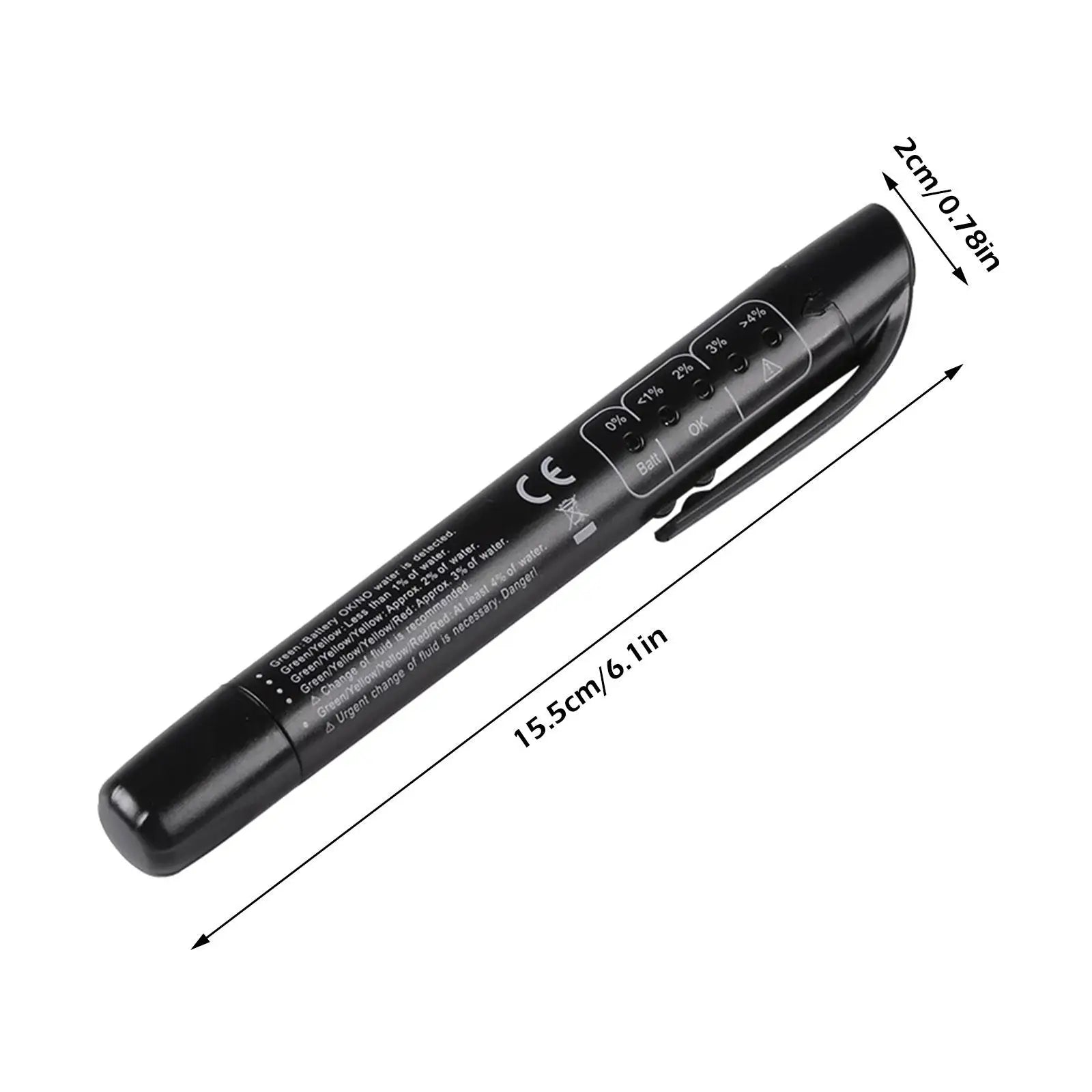 Universal Brake Fluid Tester, Accurate Oil Quality Diagnostic Tools, LED Indicator Liquid Testing Pen
