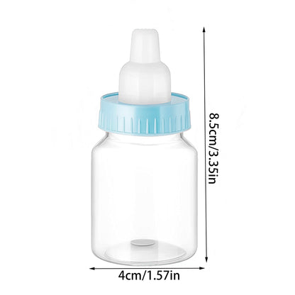 Plastic Candy Bottle Baby Shower Favor, Mini Feeding Bottle for Birthday Baby Bottle Gift Decor