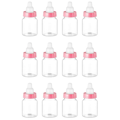 Plastic Candy Bottle Baby Shower Favor, Mini Feeding Bottle for Birthday Baby Bottle Gift Decor