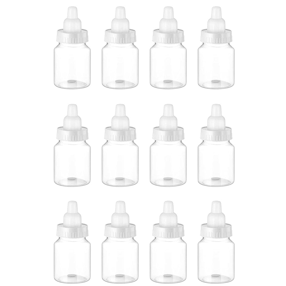 Plastic Candy Bottle Baby Shower Favor, Mini Feeding Bottle for Birthday Baby Bottle Gift Decor