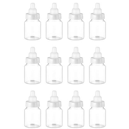 Plastic Candy Bottle Baby Shower Favor, Mini Feeding Bottle for Birthday Baby Bottle Gift Decor
