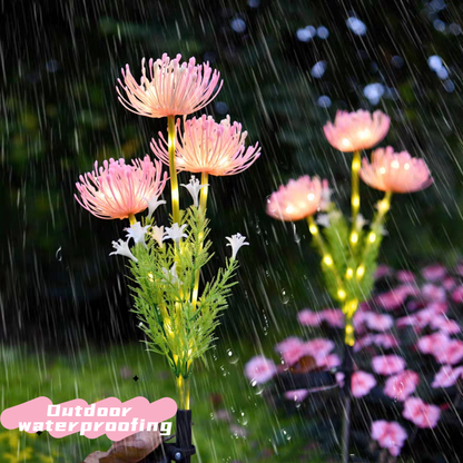 Solar Powered Shore Flower Ground Lamp Waterproof Outdoor Courtyard Lawn Decoration 1