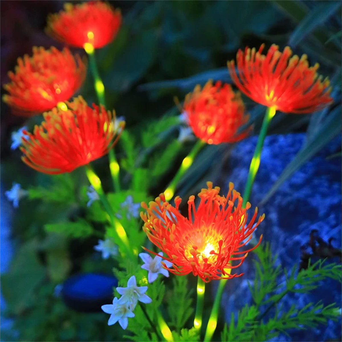 Solar Powered Shore Flower Ground Lamp Waterproof Outdoor Courtyard Lawn Decoration 3