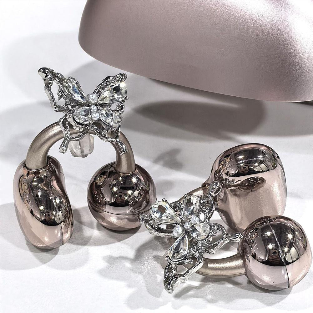 Clip-On Earbuds Rhinestone Decor, Removable DIY Earphone Decoration, Zirconia Accessories for Earphones Decoration