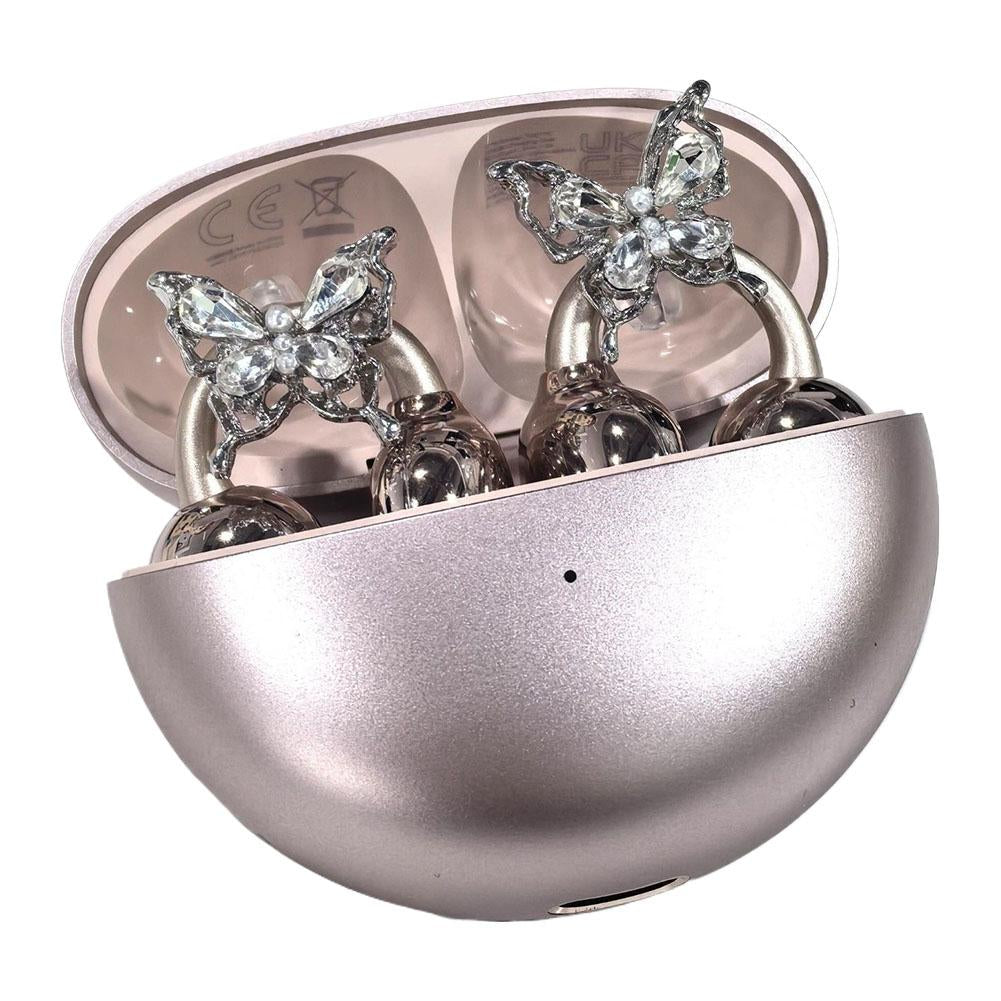 Clip-On Earbuds Rhinestone Decor, Removable DIY Earphone Decoration, Zirconia Accessories for Earphones Decoration