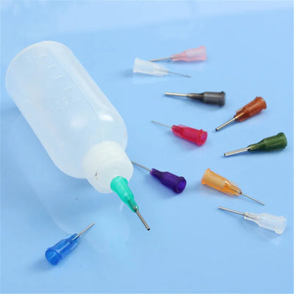 Transparent Glue Bottle, Polyethylene Needle Dispenser, Dispensing Bottle for Rosin, Solder Flux Paste