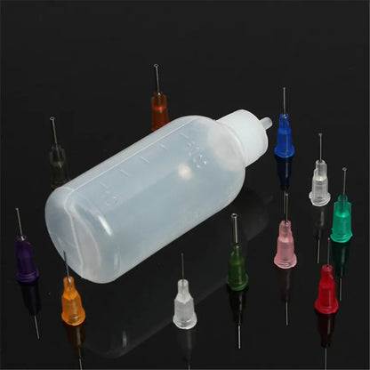 Transparent Glue Bottle, Polyethylene Needle Dispenser, Dispensing Bottle for Rosin, Solder Flux Paste