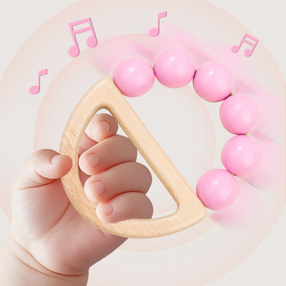Wooden Montessori Toys, Baby Rattle Set, Safe Food Grade Rattle, Toddler Gift