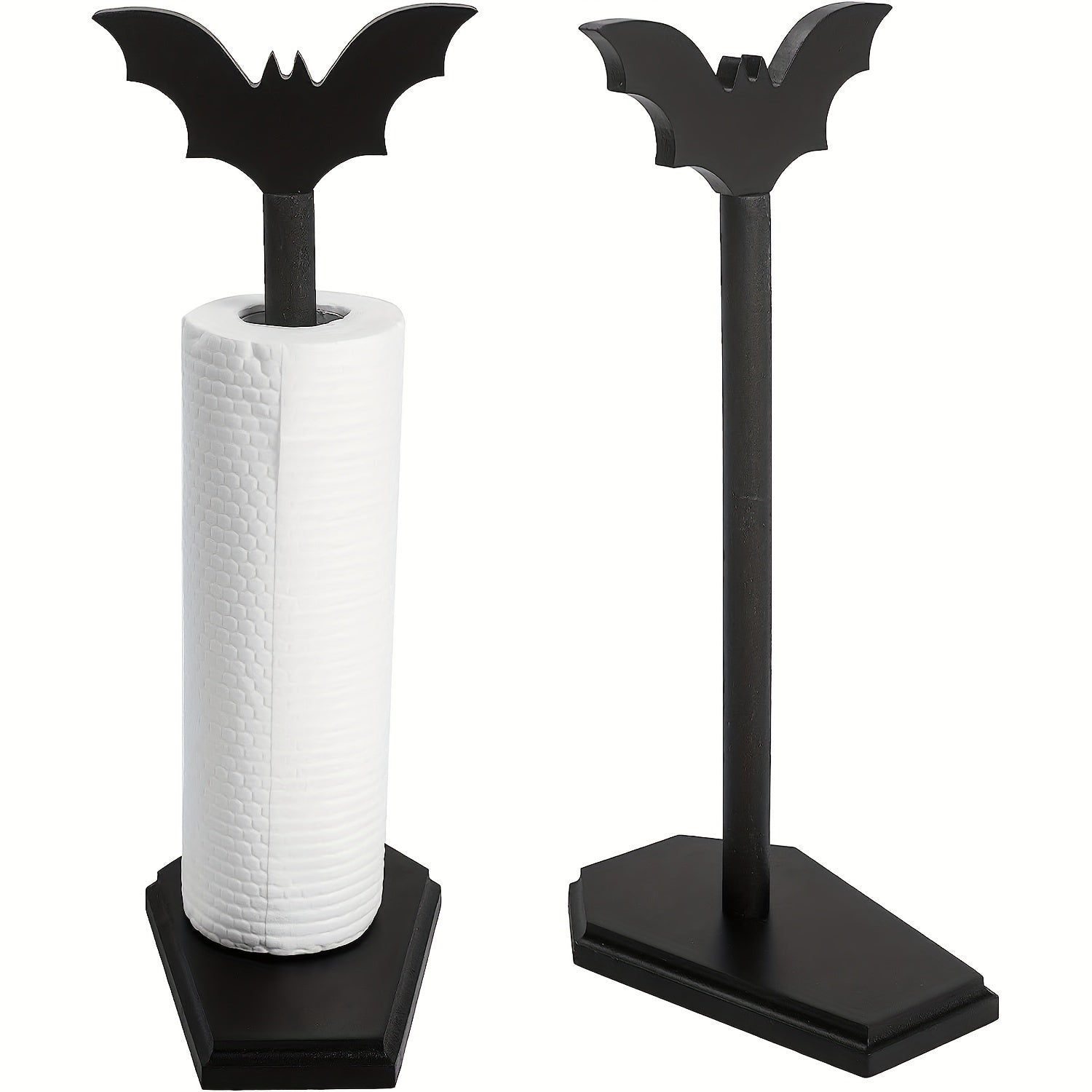 Bat Paper Towel Holder Halloween Decor for Kitchen and Bathroom Gothic, Home Decor for Oddities and Curiosities