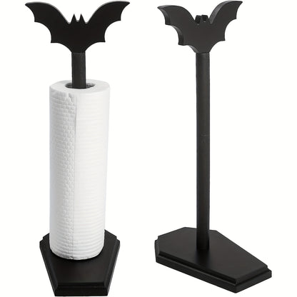 Bat Paper Towel Holder Halloween Decor for Kitchen and Bathroom Gothic, Home Decor for Oddities and Curiosities
