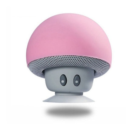 Mushroom Shape Cute Cartoon Bluetooth Speaker Mini Dustproof Suction Cup Birthday Gift For Kids And 8