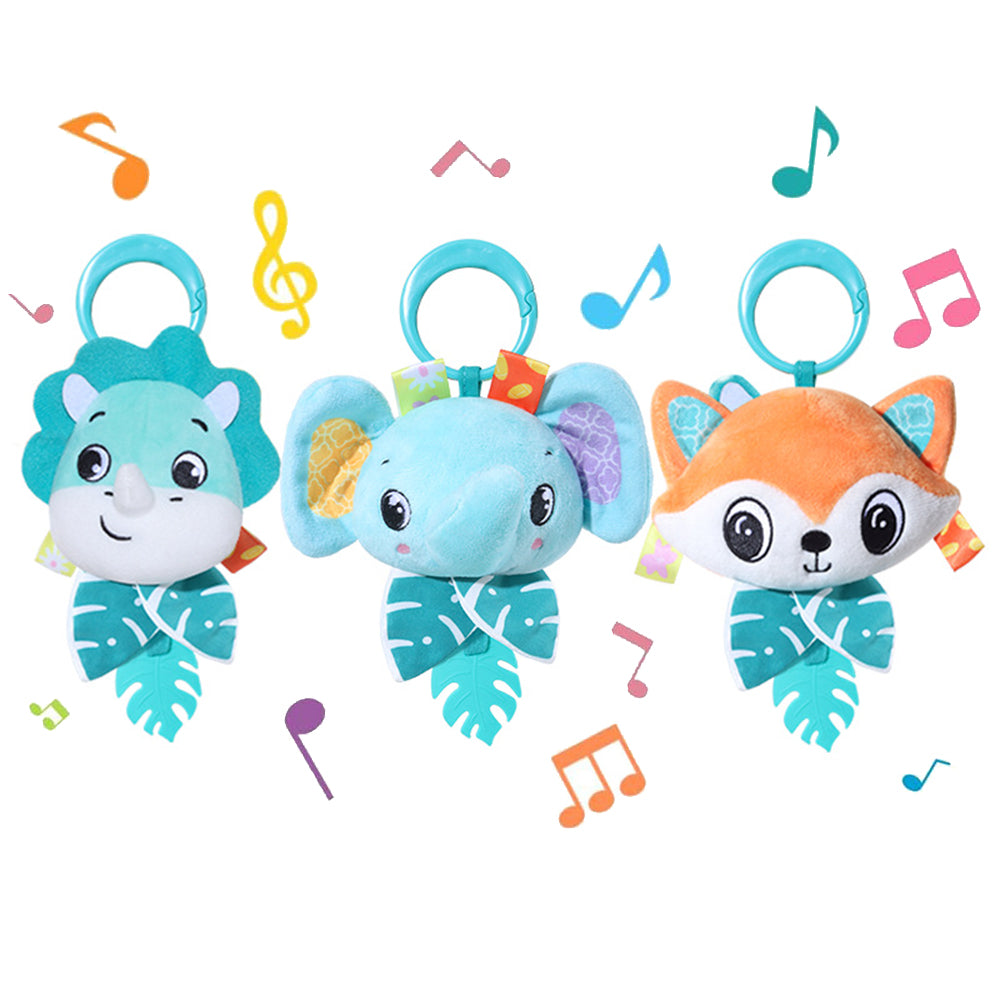 Soft Plush Baby Toy Cartoon Animal Hanging Rattle Crib And Car Seat Travel Toy With Wind Chimes Gif 1