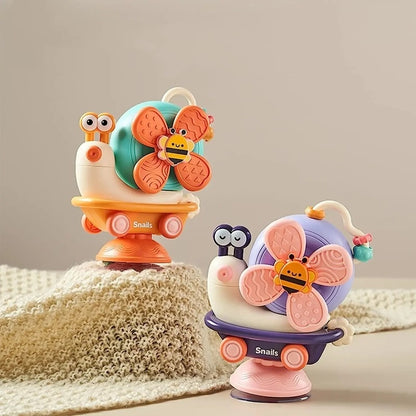 Baby Toy with Sucker Rotation, Montessori Inspired High Chair Toy, Suction Cups Spinner for Newborn Gifts