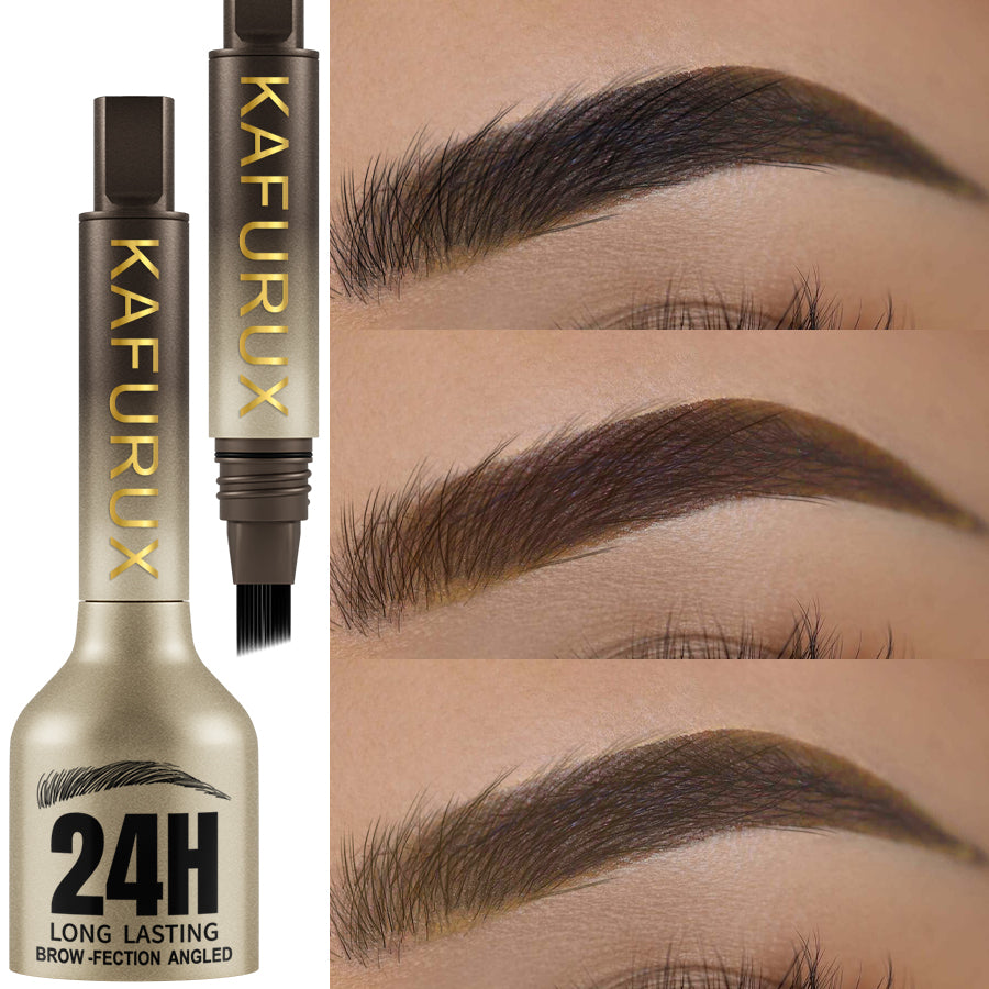 Long Lasting Eyebrow Pencil Hairling, Waterproof Anti-smudge, Large Brush, Natural Wild Eyebrow Enhancers Cream