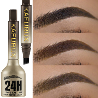 Long Lasting Eyebrow Pencil Hairling, Waterproof Anti-smudge, Large Brush, Natural Wild Eyebrow Enhancers Cream