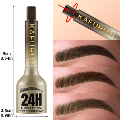 Long Lasting Eyebrow Pencil Hairling, Waterproof Anti-smudge, Large Brush, Natural Wild Eyebrow Enhancers Cream