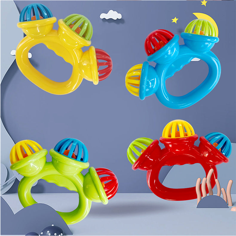 Early Educational Hand Bell Baby Toy Infant Comfort Rattle 4