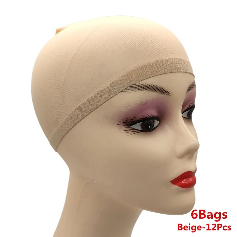 Ventilated Nylon Mesh Wig Cap Set 12