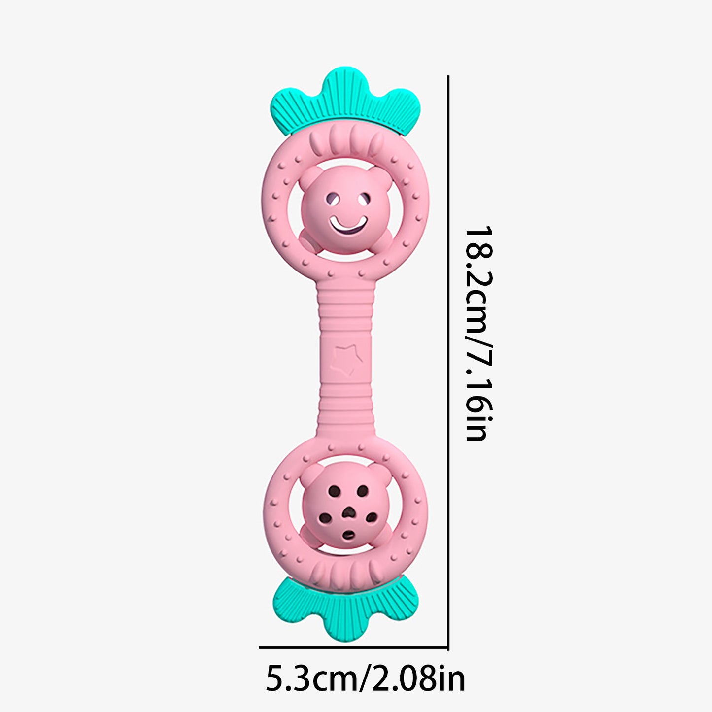Water Boiling Grinding Tooth Stick Silicone Strawberry Teddy Bear Toy