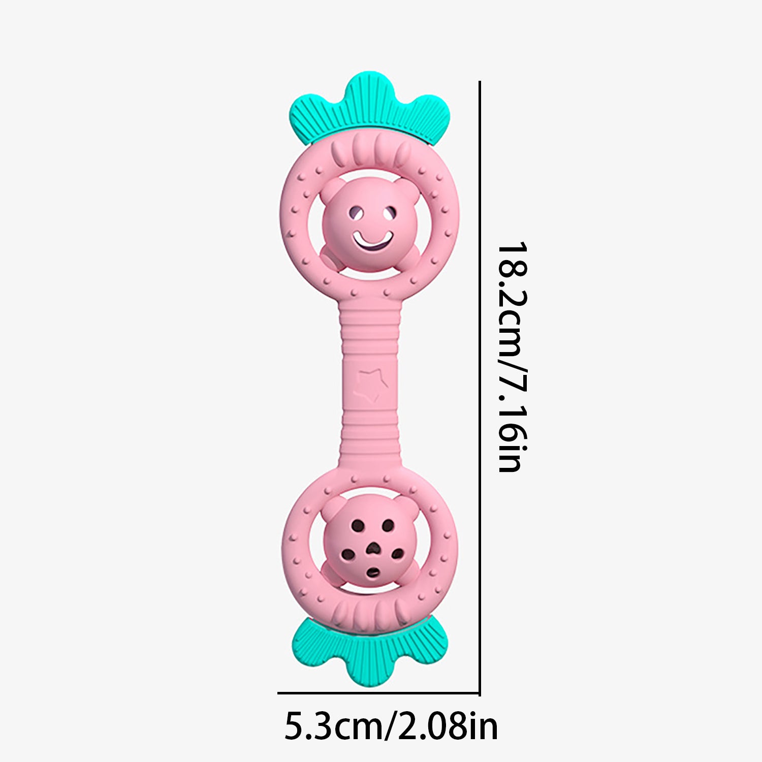 Water Boiling Grinding Tooth Stick Silicone Strawberry Teddy Bear Toy
