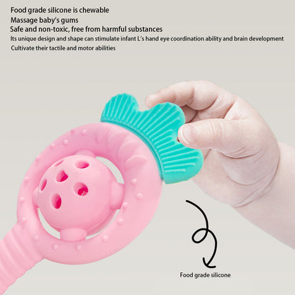 Water Boiling Grinding Tooth Stick Silicone Strawberry Teddy Bear Toy