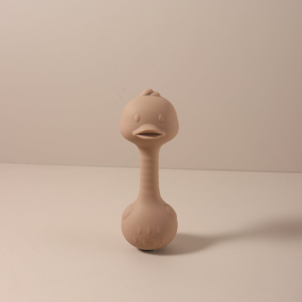 Cute Bunny Duck Handheld Shaker Silicone Baby Rattle Teether Toy For Newborns BPAFree Toy For Infan 6