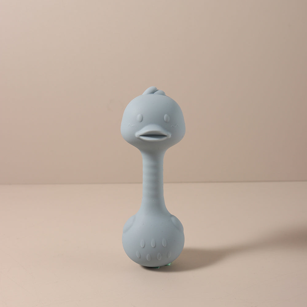 Cute Bunny Duck Handheld Shaker Silicone Baby Rattle Teether Toy For Newborns BPAFree Toy For Infan 8