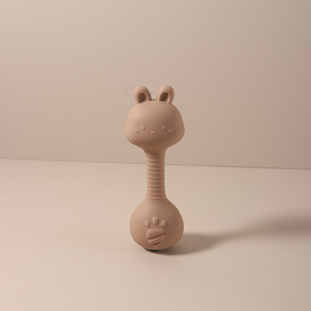 Cute Bunny Duck Handheld Shaker Silicone Baby Rattle Teether Toy For Newborns BPAFree Toy For Infan 9