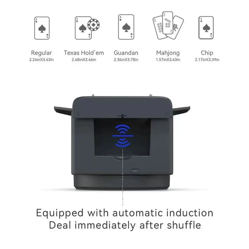 360 Degree Automatic Card Shuffle And Dealer Machine For Poker And Playing Cards 4