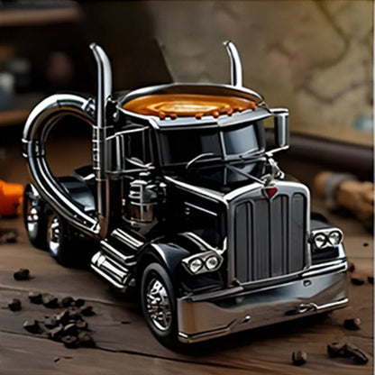 Handcrafted Semi Truck Shaped Coffee Mug Durable Coffee Cup For Truckers Ideal Gift For Men And Wom 3
