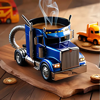 Handcrafted Semi Truck Shaped Coffee Mug Durable Coffee Cup For Truckers Ideal Gift For Men And Wom 4