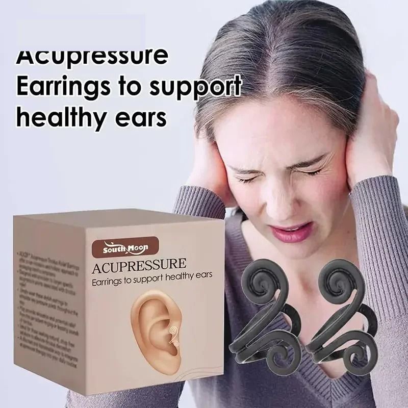 Tinnitus Relief Earrings Ear Pressure Acupressure Sleeves for Soothing Ear Support