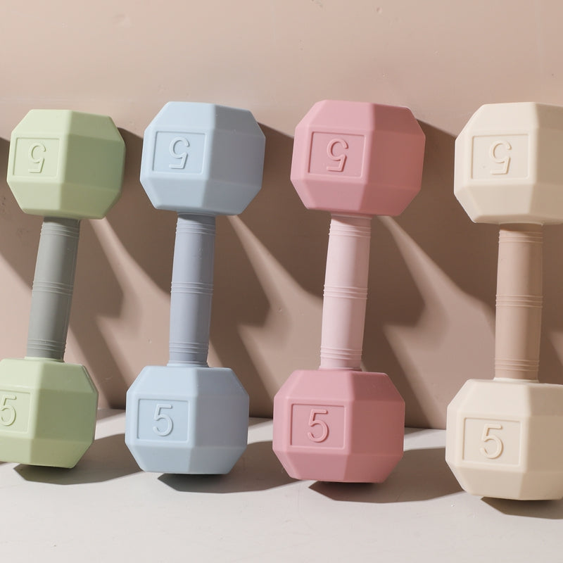 Silicone Baby Teething Cartoon Dumbbell Rattle, Sensory Cognitive Toys, Music Bell, Baby Crib Toys, Perfect Baby Gifts