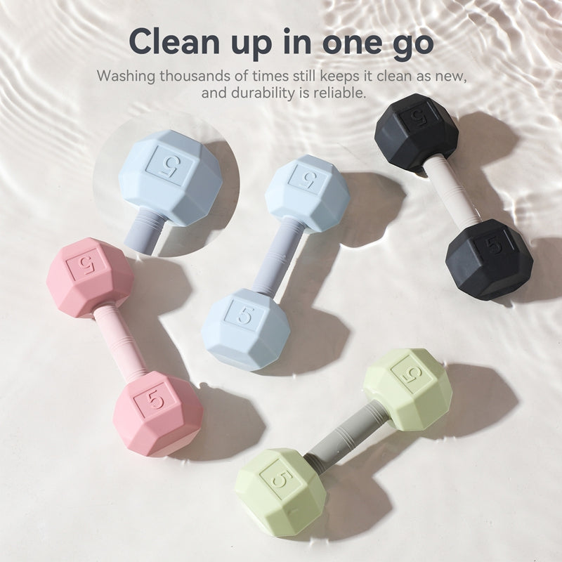 Silicone Baby Teething Cartoon Dumbbell Rattle, Sensory Cognitive Toys, Music Bell, Baby Crib Toys, Perfect Baby Gifts